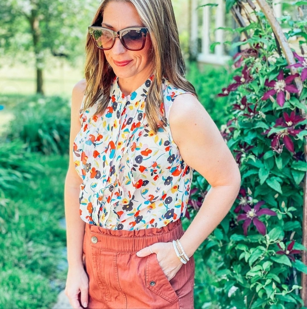 Cabi Tux Ruffle Top